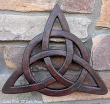 Load image into Gallery viewer, Celtic decor Trinity Knot triquetra Wall Plaque sculpture Irish www.Neo-Mfg.com 12&quot;
