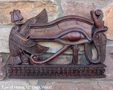Load image into Gallery viewer, History Egyptian Pharaoh Eye of Horus Sculptural wall relief Neo-Mfg 12" h12
