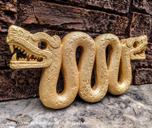 Load image into Gallery viewer, History Aztec Double Headed Serpent Maya Artifact Carved Sculpture Statue 16.25" www.Neo-Mfg.com
