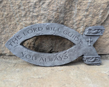 Load image into Gallery viewer, Religious ICHTHYS Jesus fish wall art plaque 8" www.Neo-Mfg.com
