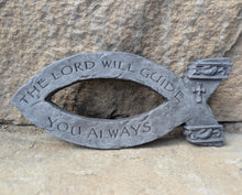Load image into Gallery viewer, Religious ICHTHYS Jesus fish wall art plaque 8" www.Neo-Mfg.com
