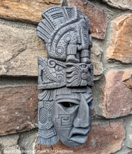 Load image into Gallery viewer, History Aztec Maya Jaguar Thunderbird glyph Artifact mask Sculpture Statue www.Neo-Mfg.com 8.5"
