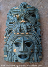 Load image into Gallery viewer, Aztec Maya Artifact mask Thunderbird Jaguar Sculpture Statue 9.25" Tall www.Neo-Mfg.com
