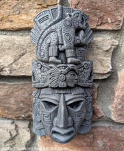 Load image into Gallery viewer, History Aztec Maya Jaguar Thunderbird glyph Artifact mask Sculpture Statue www.Neo-Mfg.com 8.5"
