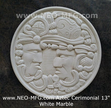 Load image into Gallery viewer, History MAYAN AZTEC CEREMONIAL Sculptural wall relief plaque 17&quot; Neo-Mfg
