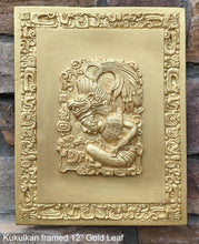 Load image into Gallery viewer, History Aztec Maya Kukulkan framed stone Sculpture Statue 12" Tall www.Neo-Mfg.com

