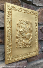 Load image into Gallery viewer, History Aztec Maya Kukulkan framed stone Sculpture Statue 12" Tall www.Neo-Mfg.com
