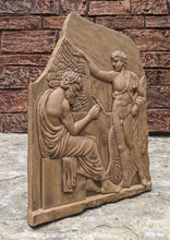 Load image into Gallery viewer, Roman Greek Daedalus and Icarus Stone Carving Sculpture Wall relief 12" www.Neo-Mfg.com museum reproduction
