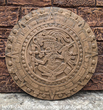 Load image into Gallery viewer, History MAYAN AZTEC warrior sculptural wall relief plaque 15.5" www.neo-mfg.com
