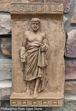 Load image into Gallery viewer, Roman Greek philosopher Plato Frieze fragment Sculpture reproduction art www.Neo-Mfg.com home decor

