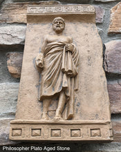 Load image into Gallery viewer, Roman Greek philosopher Plato Frieze fragment Sculpture reproduction art www.Neo-Mfg.com home decor
