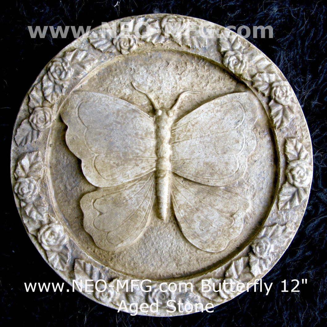 Nature BUTTERFLY wall Art Sculpture Frieze Plaque Home decor 12