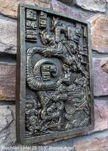 Load image into Gallery viewer, Aztec Mayan Yaxchilán Lintel 25 Sculpture 10.5" www.Neo-Mfg.com Plaque relief carving
