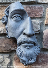 Load image into Gallery viewer, Marcus Aurelius Antoninus Augustus 3D Portrait Face Wall Plaque Sculpture Fragment 12.5" www.Neo-Mfg.com
