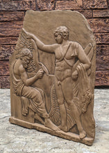 Load image into Gallery viewer, Roman Greek Daedalus and Icarus Stone Carving Sculpture Wall relief 12" www.Neo-Mfg.com museum reproduction
