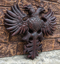 Load image into Gallery viewer, Phoenix double headed Eagle Coat of Arms sculpture wall frieze 12" www.Neo-Mfg.com
