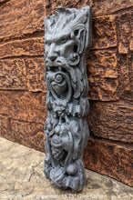 Load image into Gallery viewer, Gargoyle Satyr greenman wall sculpture plaque www.NEO-MFG.com 13.75" bacchus style
