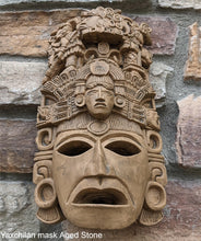 Load image into Gallery viewer, Aztec Mayan Yaxchilán mask wall plaque relief Sculpture www.Neo-Mfg.com carving
