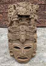Load image into Gallery viewer, Aztec Mayan Yaxchilán mask wall plaque relief Sculpture www.Neo-Mfg.com carving
