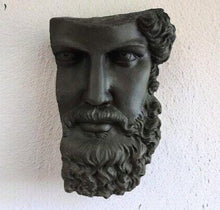 Load image into Gallery viewer, Roman Greek emperor Lucius Verus Fragment 3D Portrait Face Wall Plaque Sculpture 17" www.Neo-Mfg.com Museum reproduction Marcus Aurelius
