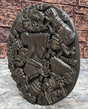 Load image into Gallery viewer, History Aztec Maya Artifact Coyolxauhqui Moon goddess wall relief Sculpture 11" Tall www.Neo-Mfg.com home decor art n3
