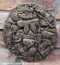 Load image into Gallery viewer, History Aztec Maya Artifact Coyolxauhqui Moon goddess wall relief Sculpture 11" Tall www.Neo-Mfg.com home decor art n3
