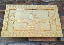 Load image into Gallery viewer, Assyrian Faravahar ahura mazda Persian Persepolis art Sculpture wall plaque relief www.Neo-Mfg.com
