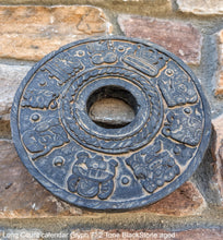 Load image into Gallery viewer, History Aztec Maya Long Count calendar Glyph Artifact Carved Stone Sculpture Statue 7" Tall www.Neo-Mfg.com b12
