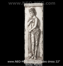Load image into Gallery viewer, Roman Greek 3pc set Carved nymph Fountain Innocents Danaides Argos Figure Sculptural Wall frieze plaque Fragment relief www.Neo-Mfg.com 22"
