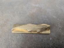 Load image into Gallery viewer, Brass statuette of an Alligator - Etruscan - Archaic Museum reproduction
