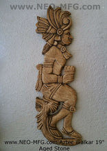 Load image into Gallery viewer, History Aztec Maya Walkar Artifact Carved Sun Stone Sculpture Statue 19&quot; Tall www.Neo-Mfg.com
