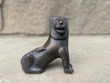 Load image into Gallery viewer, Bronze statuette of a lion - Etruscan - Archaic Museum reproduction
