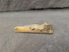 Load image into Gallery viewer, Brass statuette of an Alligator - Etruscan - Archaic Museum reproduction
