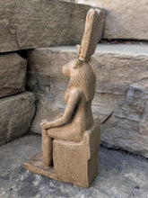 Load image into Gallery viewer, Egyptian Sekhmet seated statue sculpture www.Neo-Mfg.com
