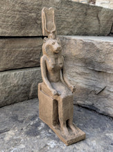 Load image into Gallery viewer, Egyptian Sekhmet seated statue sculpture www.Neo-Mfg.com
