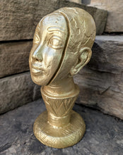 Load image into Gallery viewer, Egyptian Tut on lotus bust 11" statue Sculpture museum reproduction art www.Neo-Mfg.com home decor relief
