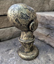 Load image into Gallery viewer, Egyptian Tut on lotus bust 11" statue Sculpture museum reproduction art www.Neo-Mfg.com home decor relief
