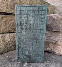 Load image into Gallery viewer, Aztec Mayan Glyph Panel Wall plaque Fragment relief www.Neo-Mfg.com 10" j12
