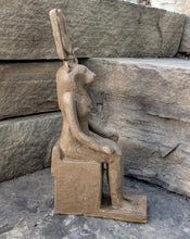 Load image into Gallery viewer, Egyptian Sekhmet seated statue sculpture www.Neo-Mfg.com
