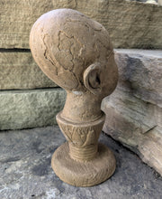 Load image into Gallery viewer, Egyptian Tut on lotus bust 11" statue Sculpture museum reproduction art www.Neo-Mfg.com home decor relief
