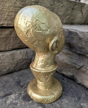 Load image into Gallery viewer, Egyptian Tut on lotus bust 11" statue Sculpture museum reproduction art www.Neo-Mfg.com home decor relief
