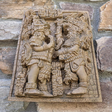 Load image into Gallery viewer, Aztec Mayan Lintel 58 carving high relief 3d wall plaque Artifact www.NEO-MFG.com
