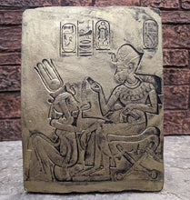 Load image into Gallery viewer, Egyptian King Tutankhamun Tut Golden Shrine Plaque Sculpture 11" www.Neo-Mfg.com museum reproduction
