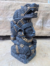 Load image into Gallery viewer, Aztec Maya Mesoamerica Totem Serpent Man Artifact Stelae Sculpture Statue Neo-Mfg home decor
