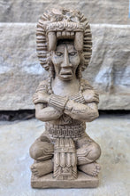 Load image into Gallery viewer, Aztec Maya Mesoamerica Totem sun &amp; moon Man Artifact Stelae Sculpture Statue Neo-Mfg home decor
