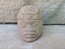 Load image into Gallery viewer, Aztec Maya Mesoamerica Olmec Colossal Head Sculpture www.NEO-MFG.com
