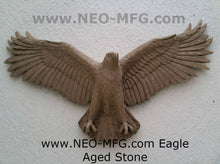 Load image into Gallery viewer, Animal Eagle sculpture wall frieze www.Neo-Mfg.com 16" wide plaque art
