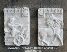 Load image into Gallery viewer, Charge of the Roman Charioteer Sculpture Statue White finish Chariot Horse 2pc Neo-mfg m4
