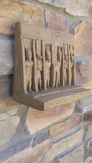 History Egyptian Abu Simbel Ramesses II Nefertari Temple Artifact  Sculpture Statue 8" www.Neo-Mfg.com wall or table