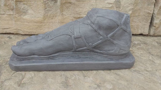 Roman Greek Foot of Hermes sculpture relief 14" www.Neo-Mfg.com